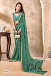Komalika Vol 6 By Vallabhi Moss Georgette Bandhani Printed Online Saree Wholesale
